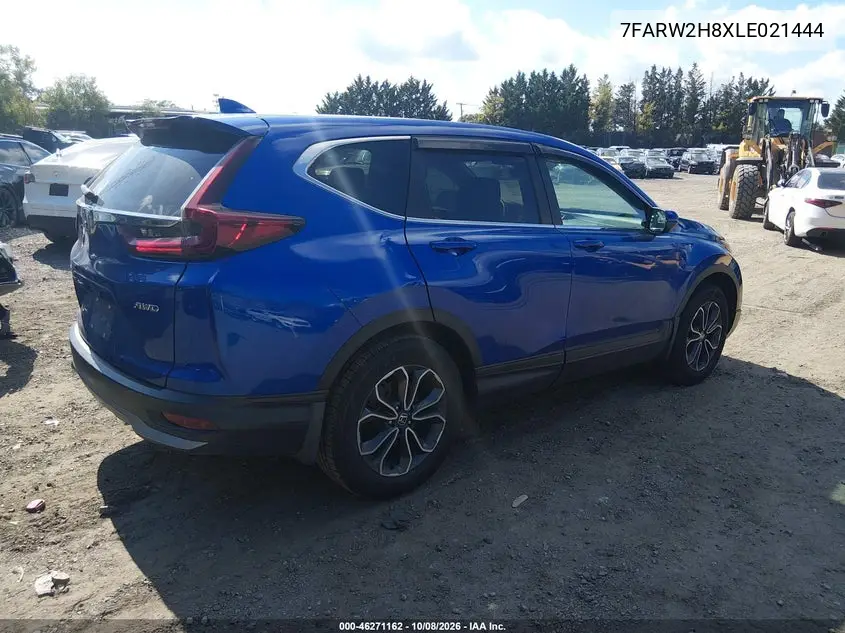 2020 HONDA CR-V VIN 7FARW2H8XLE021444 — фото 4