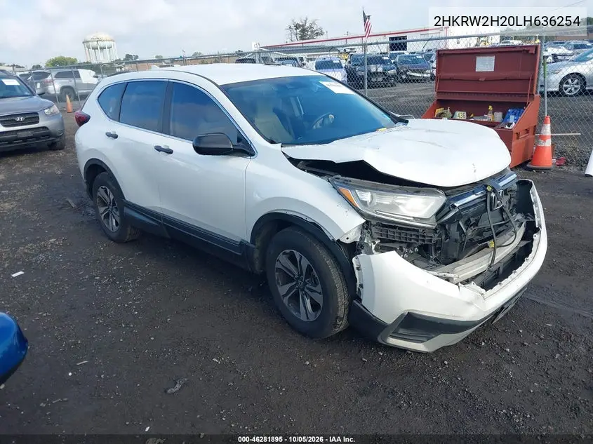 HONDA CR-V 2020, VIN 2HKRW2H20LH636254