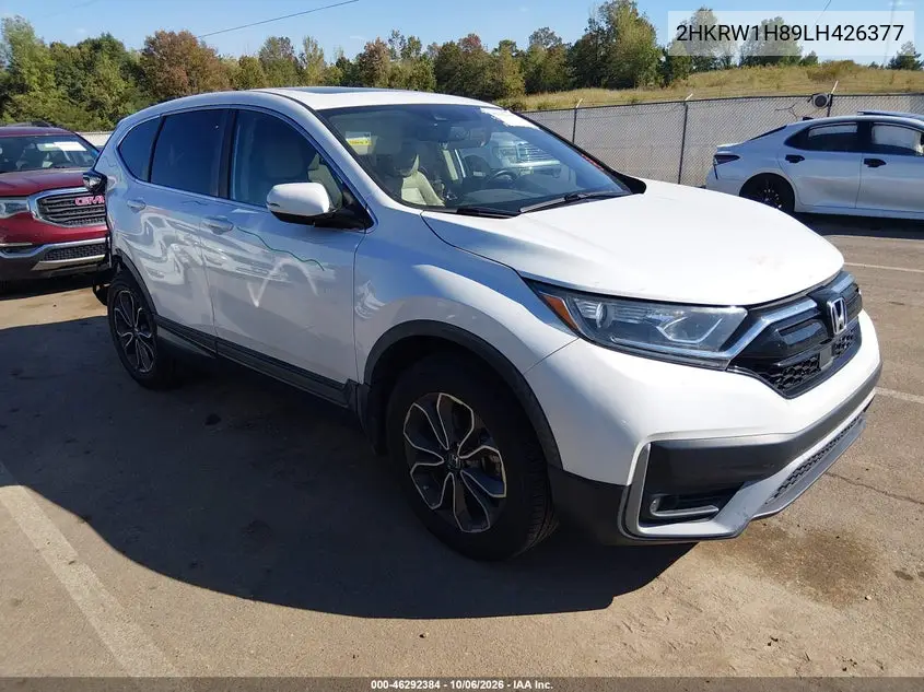 HONDA CR-V 2020, VIN 2HKRW1H89LH426377