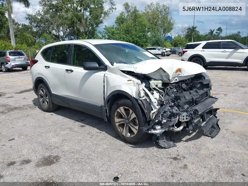 HONDA CR-V 2020, VIN 5J6RW1H24LA008824