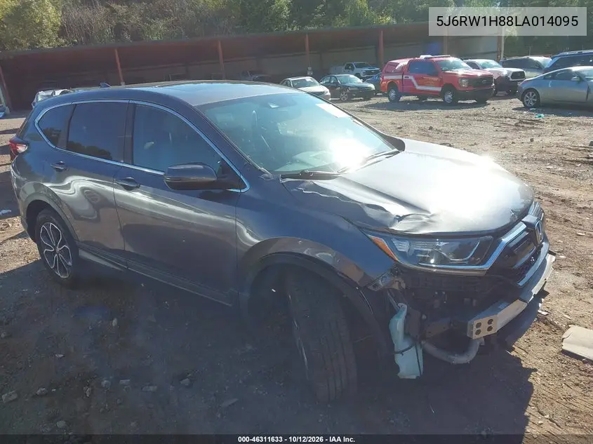 HONDA CR-V 2020, VIN 5J6RW1H88LA014095