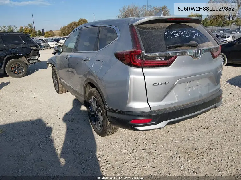 2020 HONDA CR-V VIN 5J6RW2H88LL029352 — фото 3