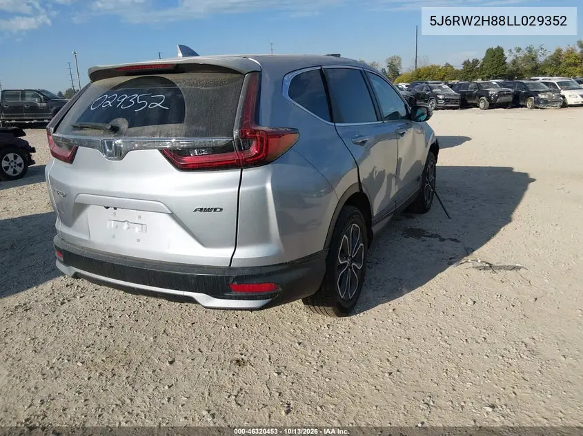 2020 HONDA CR-V VIN 5J6RW2H88LL029352 — фото 4