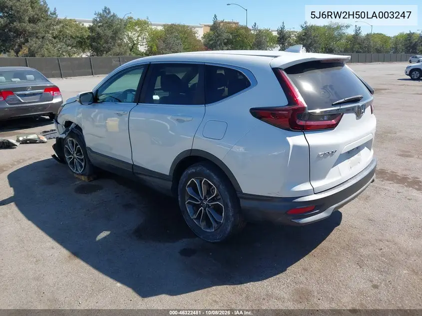 2020 HONDA CR-V VIN 5J6RW2H50LA003247 — фото 3
