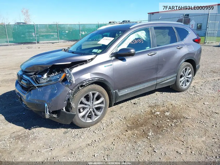 2020 HONDA CR-V VIN 7FART6H93LE000959 — фото 2