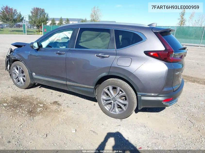 2020 HONDA CR-V VIN 7FART6H93LE000959 — фото 3