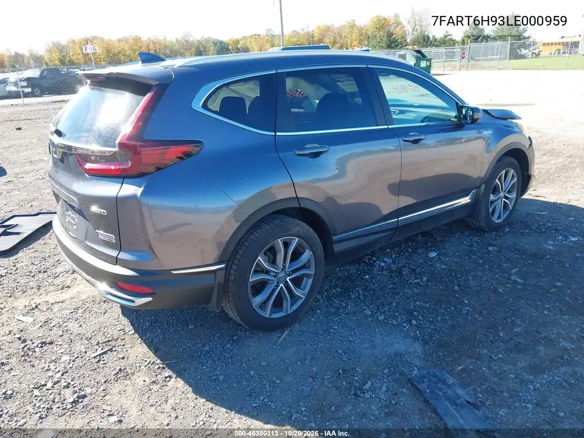 2020 HONDA CR-V VIN 7FART6H93LE000959 — фото 4