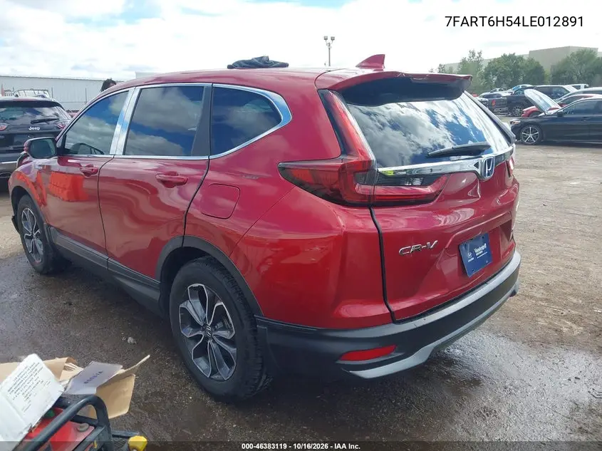 2020 HONDA CR-V VIN 7FART6H54LE012891 — фото 3