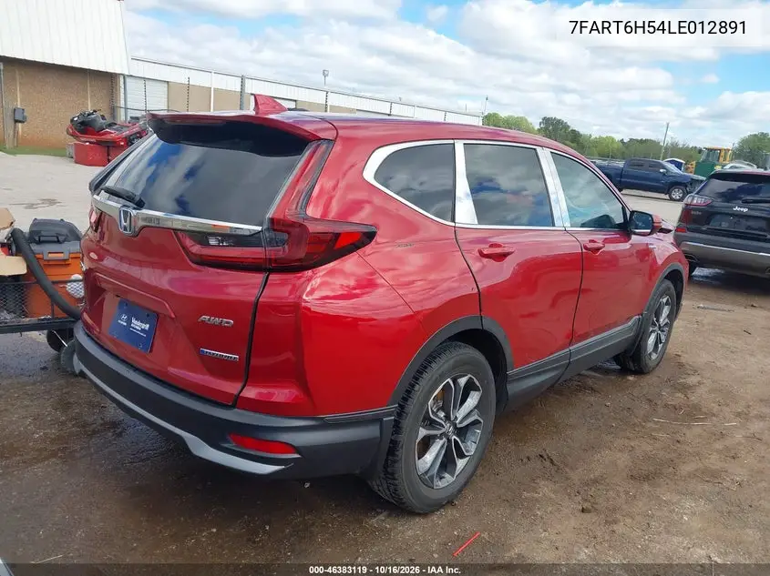 2020 HONDA CR-V VIN 7FART6H54LE012891 — фото 4