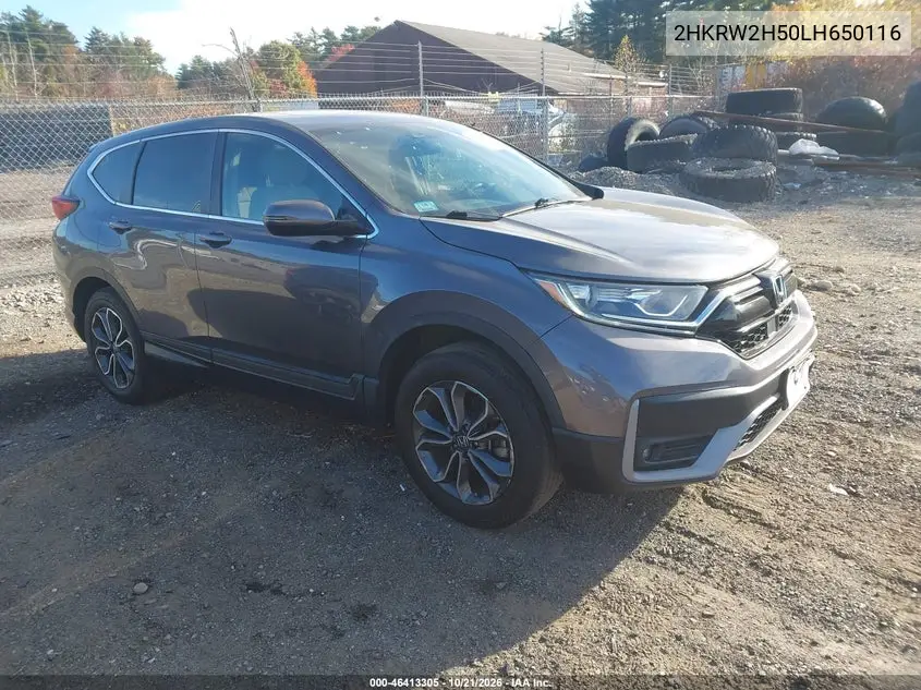 HONDA CR-V 2020, VIN 2HKRW2H50LH650116