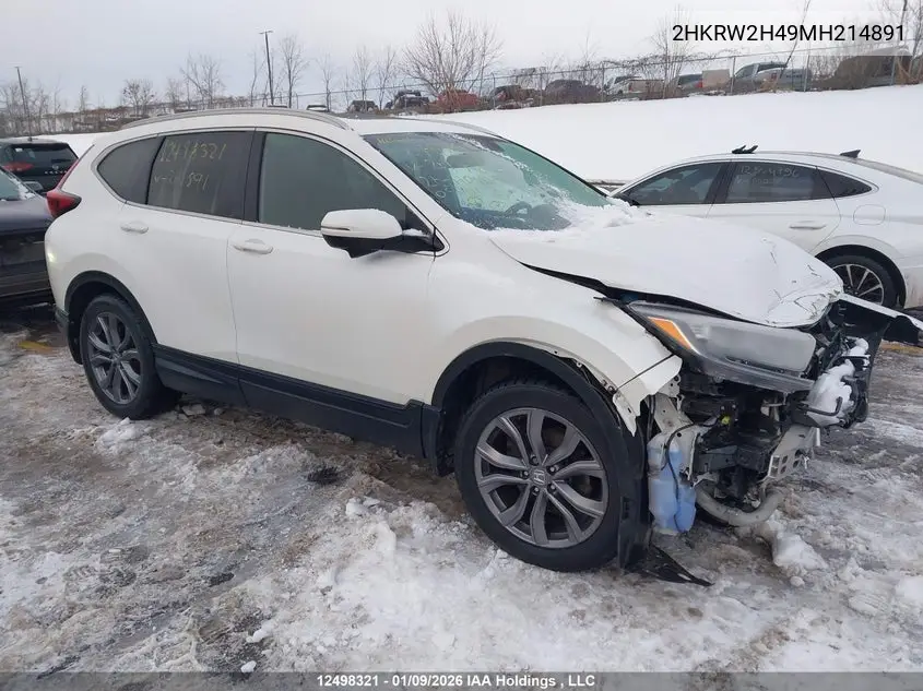 HONDA CR-V 2021, VIN 2HKRW2H49MH214891