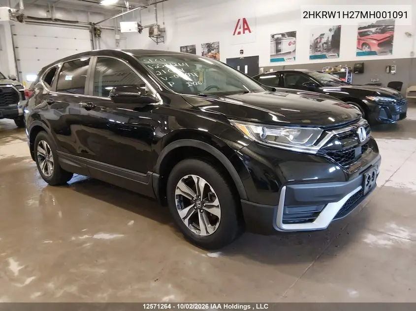 HONDA CR-V 2021, VIN 2HKRW1H27MH001091