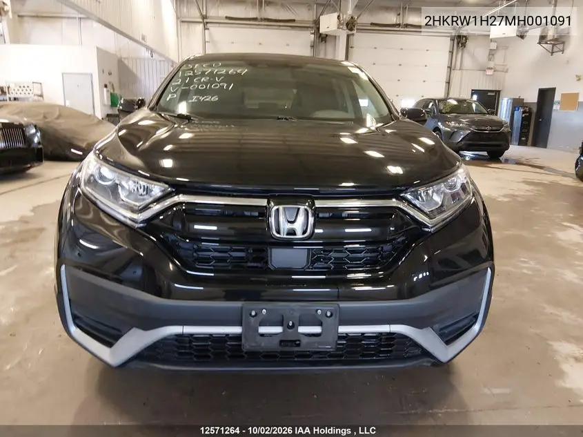 2021 HONDA CR-V VIN 2HKRW1H27MH001091 — фото 11