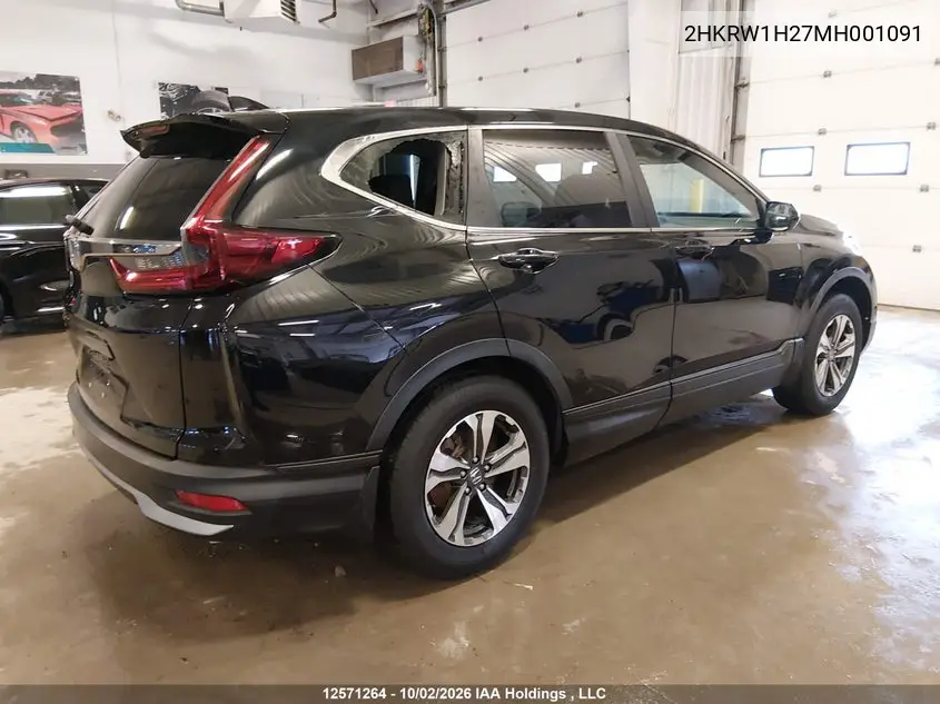 2021 HONDA CR-V VIN 2HKRW1H27MH001091 — фото 4