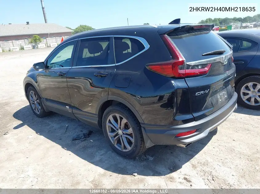 2021 HONDA CR-V VIN 2HKRW2H40MH218635 — фото 3