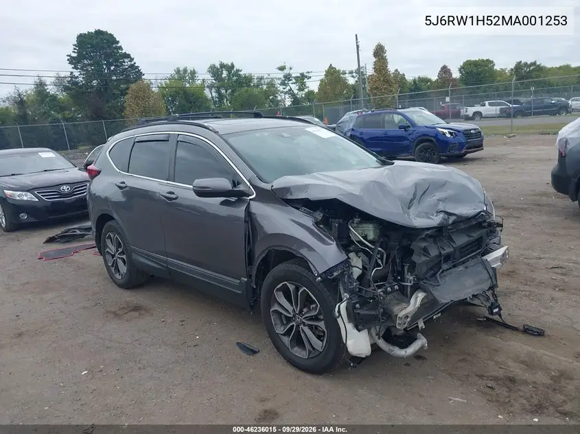 HONDA CR-V 2021, VIN 5J6RW1H52MA001253