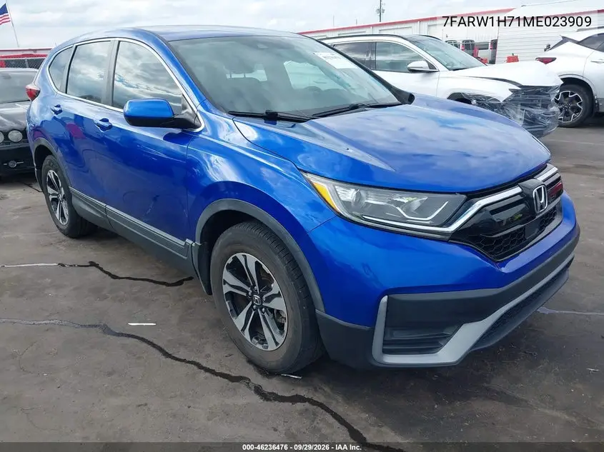 HONDA CR-V 2021, VIN 7FARW1H71ME023909