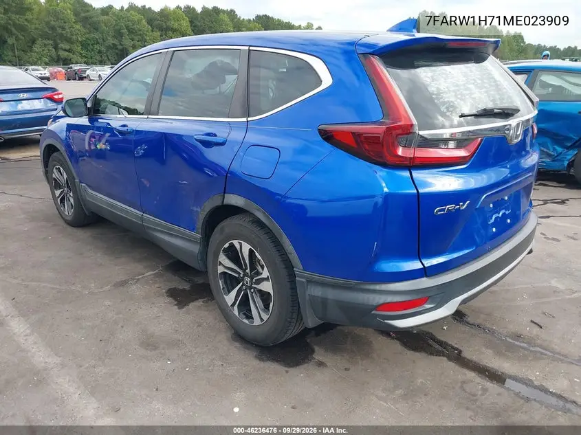 2021 HONDA CR-V VIN 7FARW1H71ME023909 — фото 3