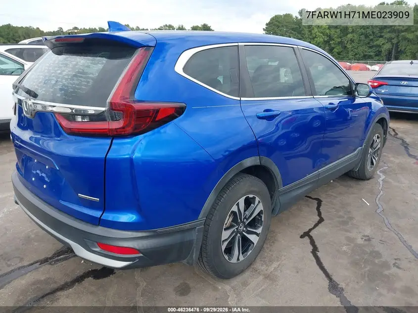 2021 HONDA CR-V VIN 7FARW1H71ME023909 — фото 4