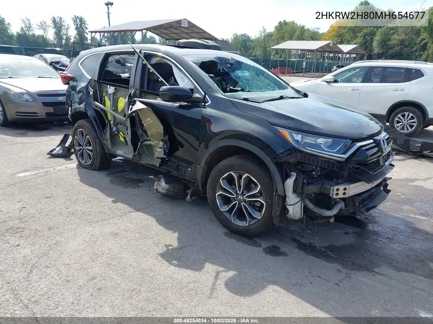HONDA CR-V 2021, VIN 2HKRW2H80MH654677