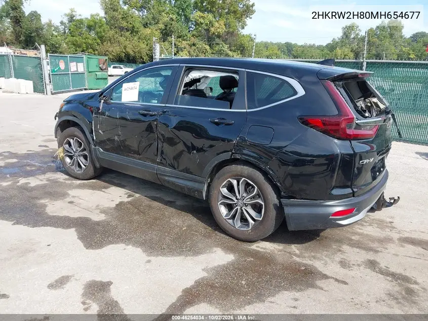 2021 HONDA CR-V VIN 2HKRW2H80MH654677 — фото 3