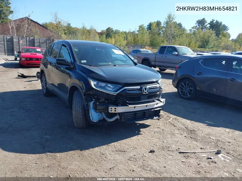 HONDA CR-V 2021, VIN 2HKRW2H83MH654821