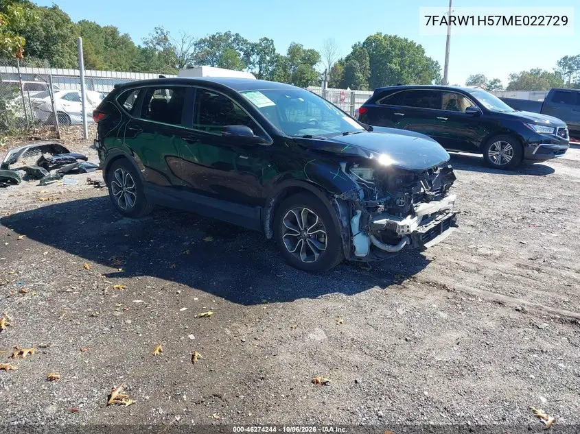 HONDA CR-V 2021, VIN 7FARW1H57ME022729
