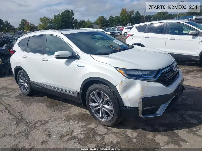 HONDA CR-V 2021, VIN 7FART6H92ME031234