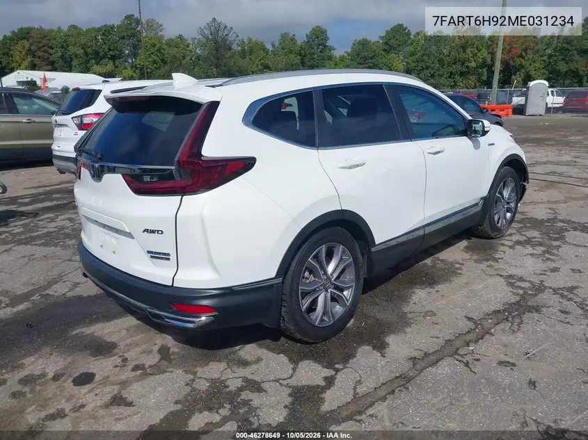 2021 HONDA CR-V VIN 7FART6H92ME031234 — фото 4