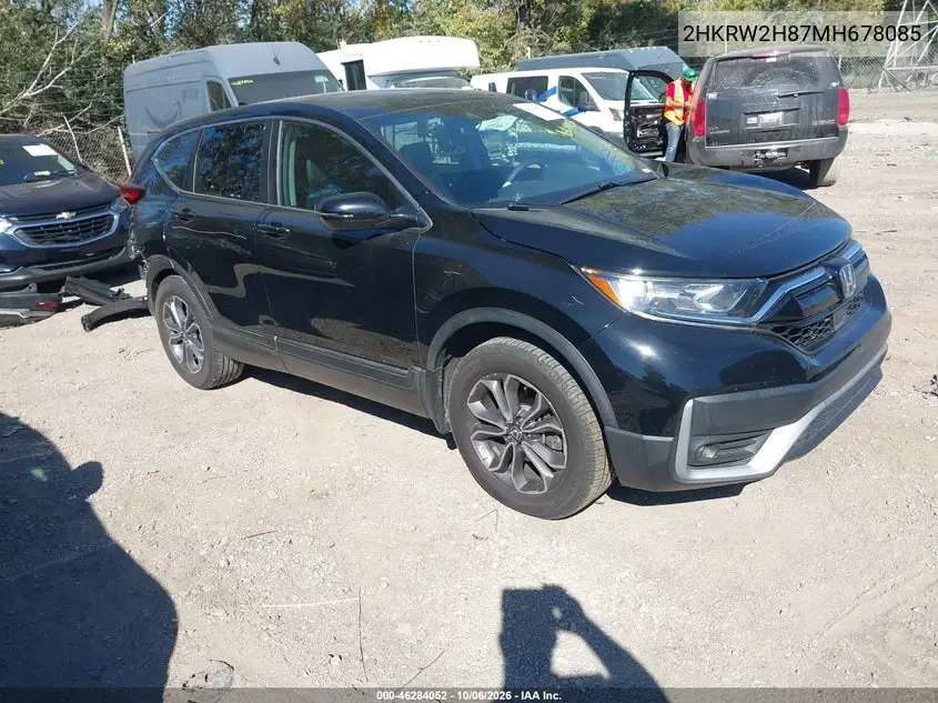 HONDA CR-V 2021, VIN 2HKRW2H87MH678085