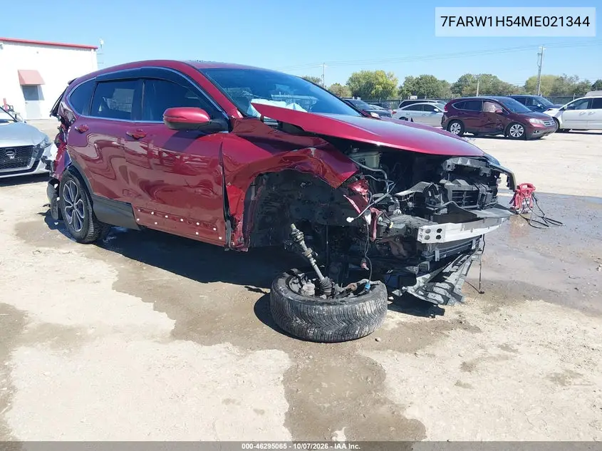 HONDA CR-V 2021, VIN 7FARW1H54ME021344