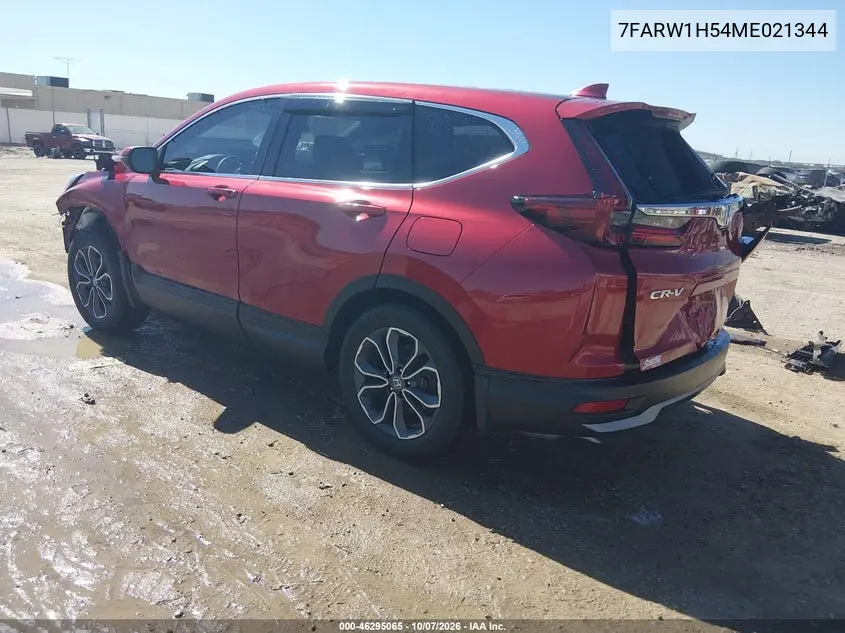 2021 HONDA CR-V VIN 7FARW1H54ME021344 — фото 3