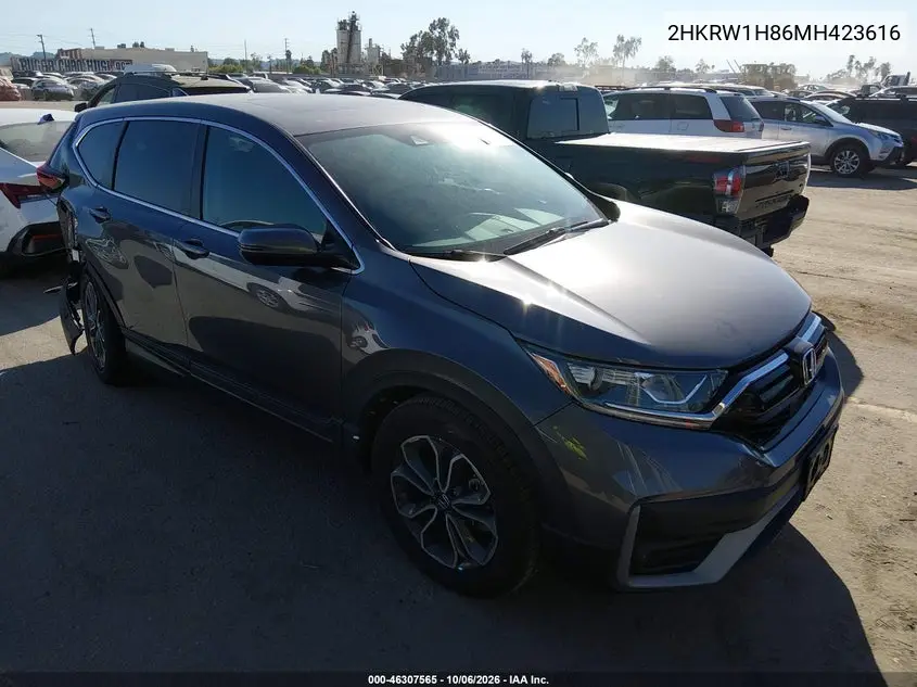 HONDA CR-V 2021, VIN 2HKRW1H86MH423616