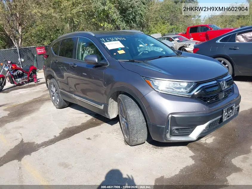 HONDA CR-V 2021, VIN 2HKRW2H9XMH602904