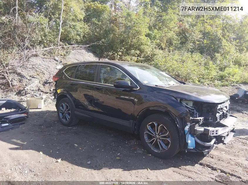 HONDA CR-V 2021, VIN 7FARW2H5XME011214