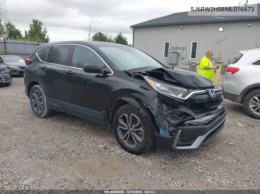 HONDA CR-V 2021, VIN 5J6RW2H58ML016673