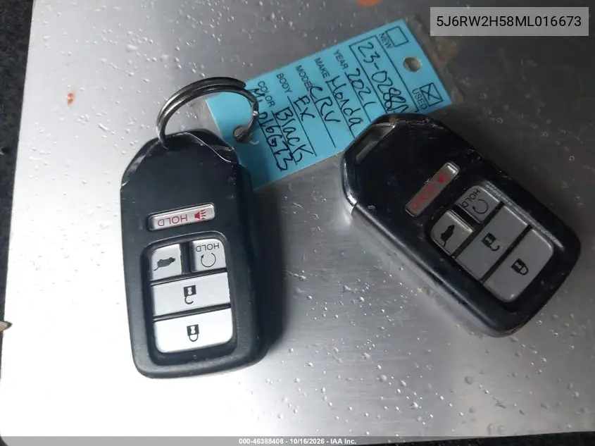 2021 HONDA CR-V VIN 5J6RW2H58ML016673 — фото 11