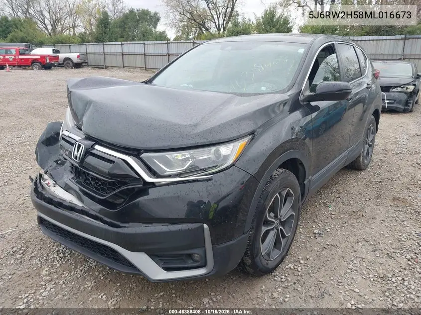 2021 HONDA CR-V VIN 5J6RW2H58ML016673 — фото 2