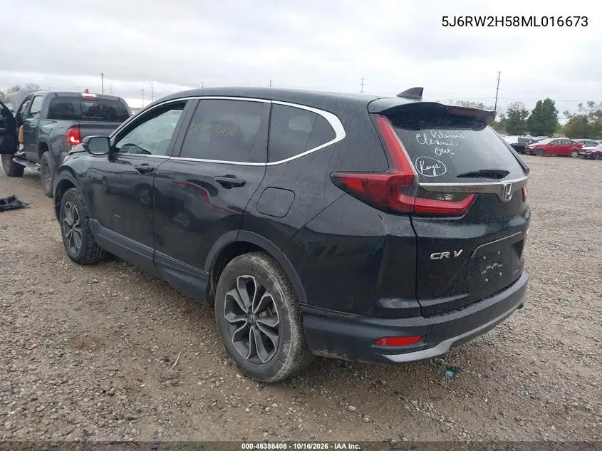 2021 HONDA CR-V VIN 5J6RW2H58ML016673 — фото 3