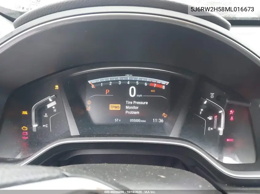 2021 HONDA CR-V VIN 5J6RW2H58ML016673 — фото 7