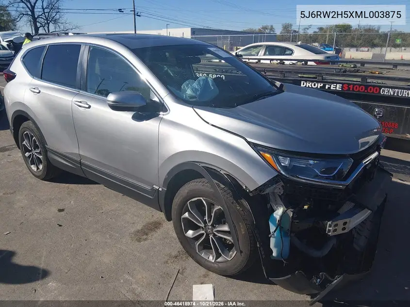 HONDA CR-V 2021, VIN 5J6RW2H5XML003875