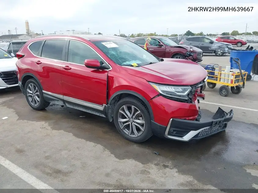 HONDA CR-V 2021, VIN 2HKRW2H99MH639667