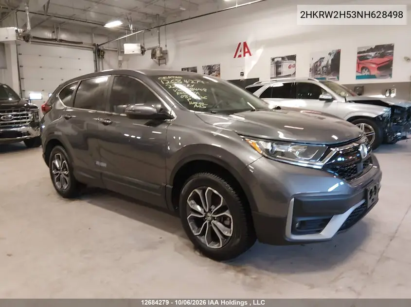 HONDA CR-V 2022, VIN 2HKRW2H53NH628498