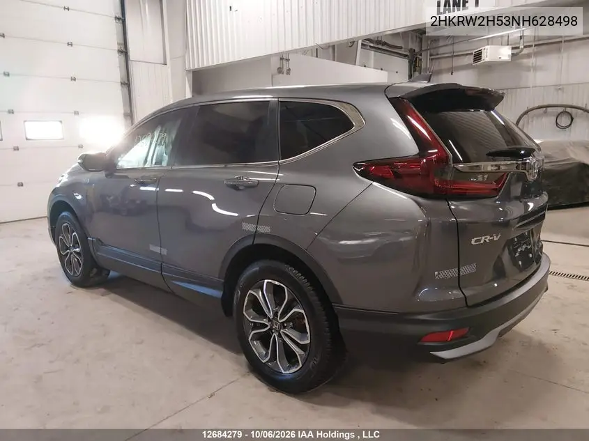 2022 HONDA CR-V VIN 2HKRW2H53NH628498 — фото 3