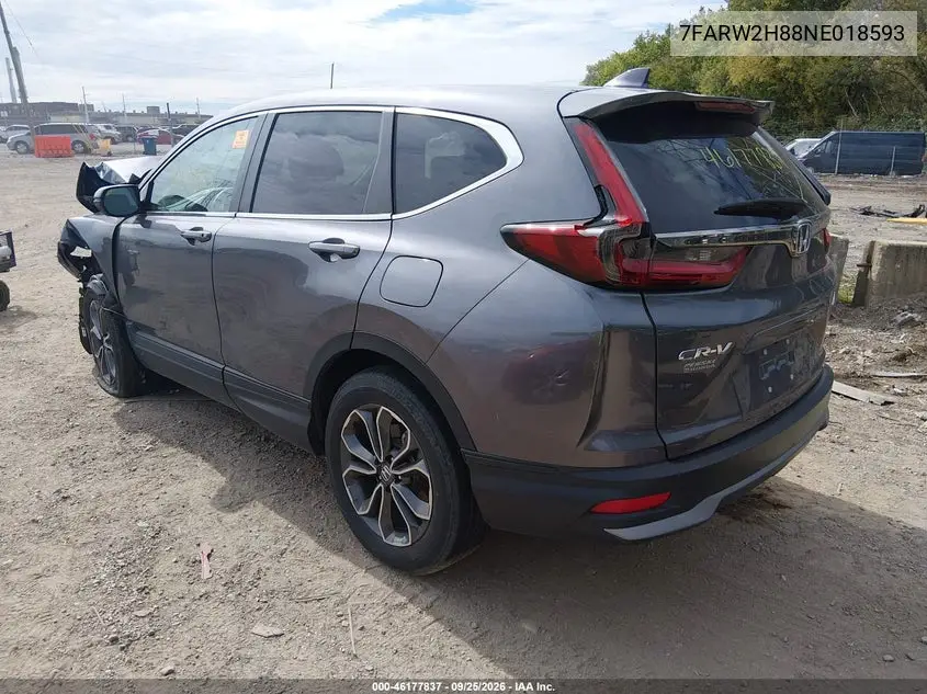 2022 HONDA CR-V VIN 7FARW2H88NE018593 — фото 3