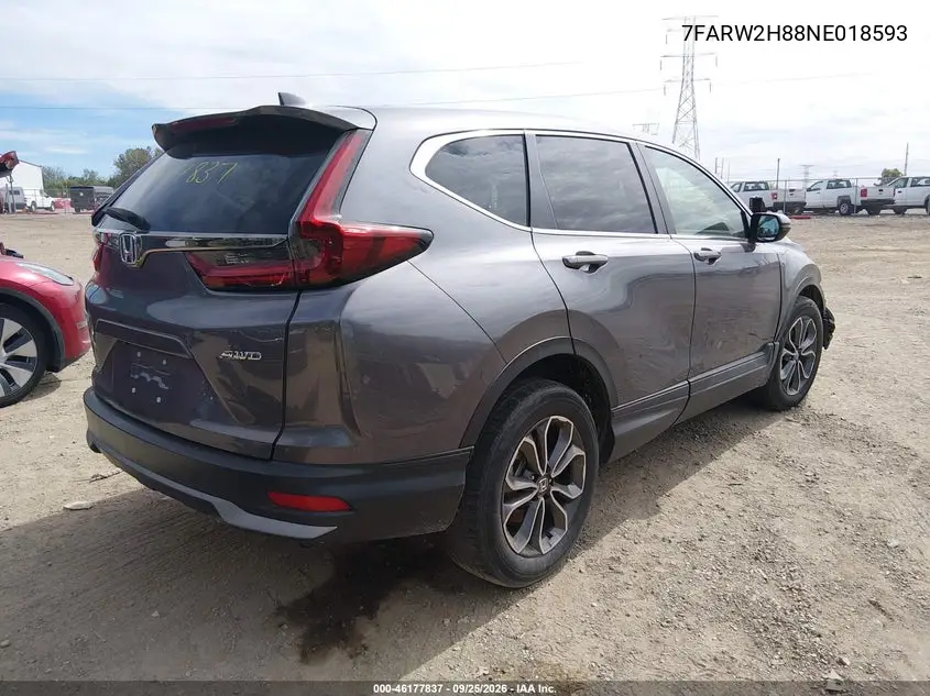 2022 HONDA CR-V VIN 7FARW2H88NE018593 — фото 4