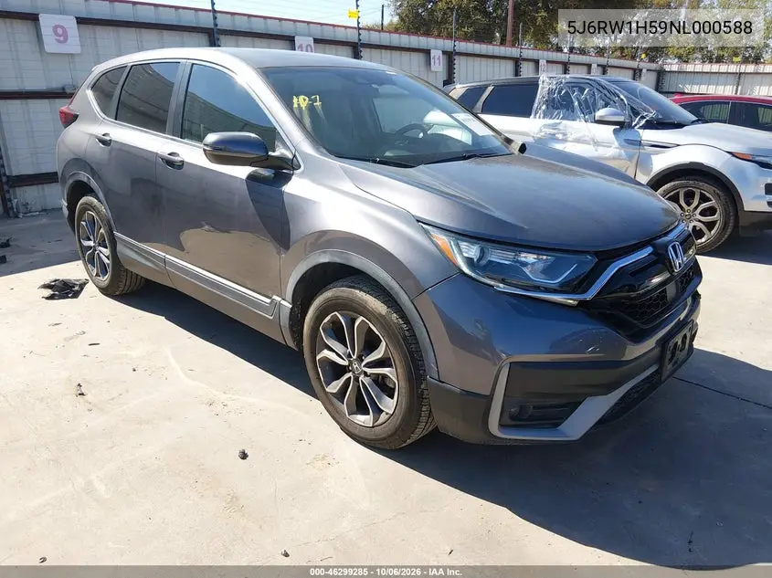 HONDA CR-V 2022, VIN 5J6RW1H59NL000588