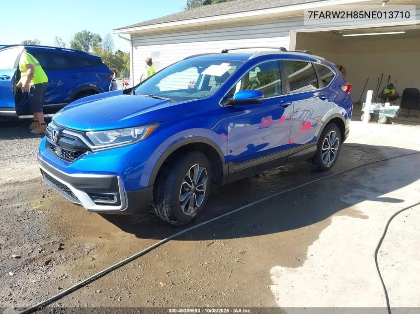 2022 HONDA CR-V VIN 7FARW2H85NE013710 — фото 2
