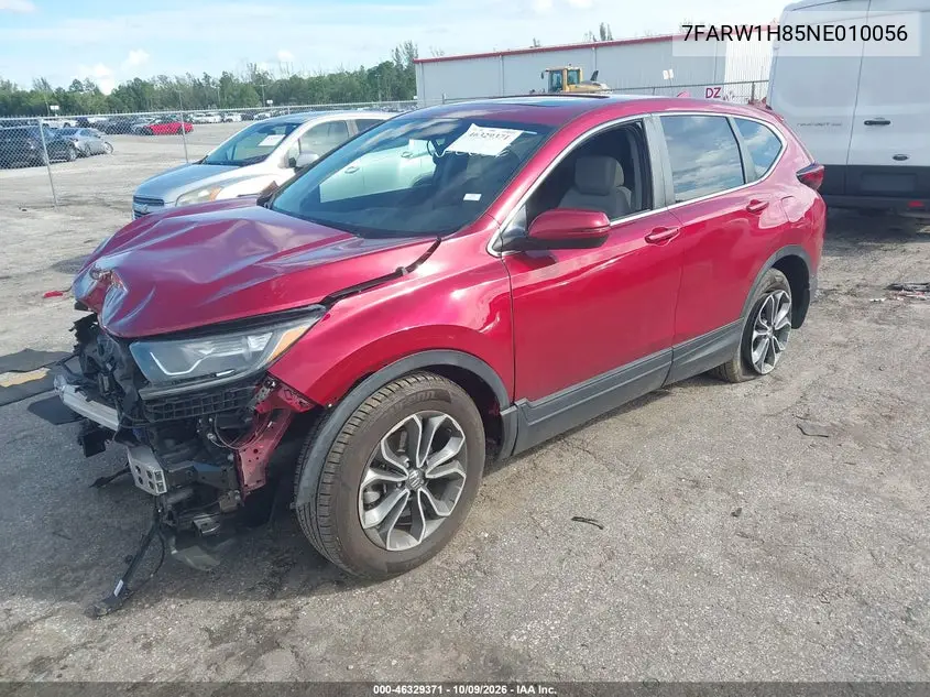 2022 HONDA CR-V VIN 7FARW1H85NE010056 — фото 2