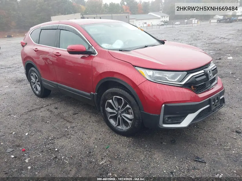 HONDA CR-V 2022, VIN 2HKRW2H5XNH669484